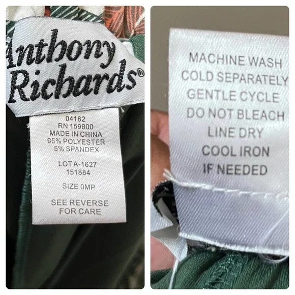 Anthony Richards Multicolor Tropical Floral Print Skort Size 0MP Golf - Picture 10 of 11